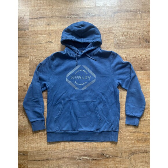 Hurley Other - Hurley Men’s Graphic Fleece Lined Hoodie Blue Size Large L